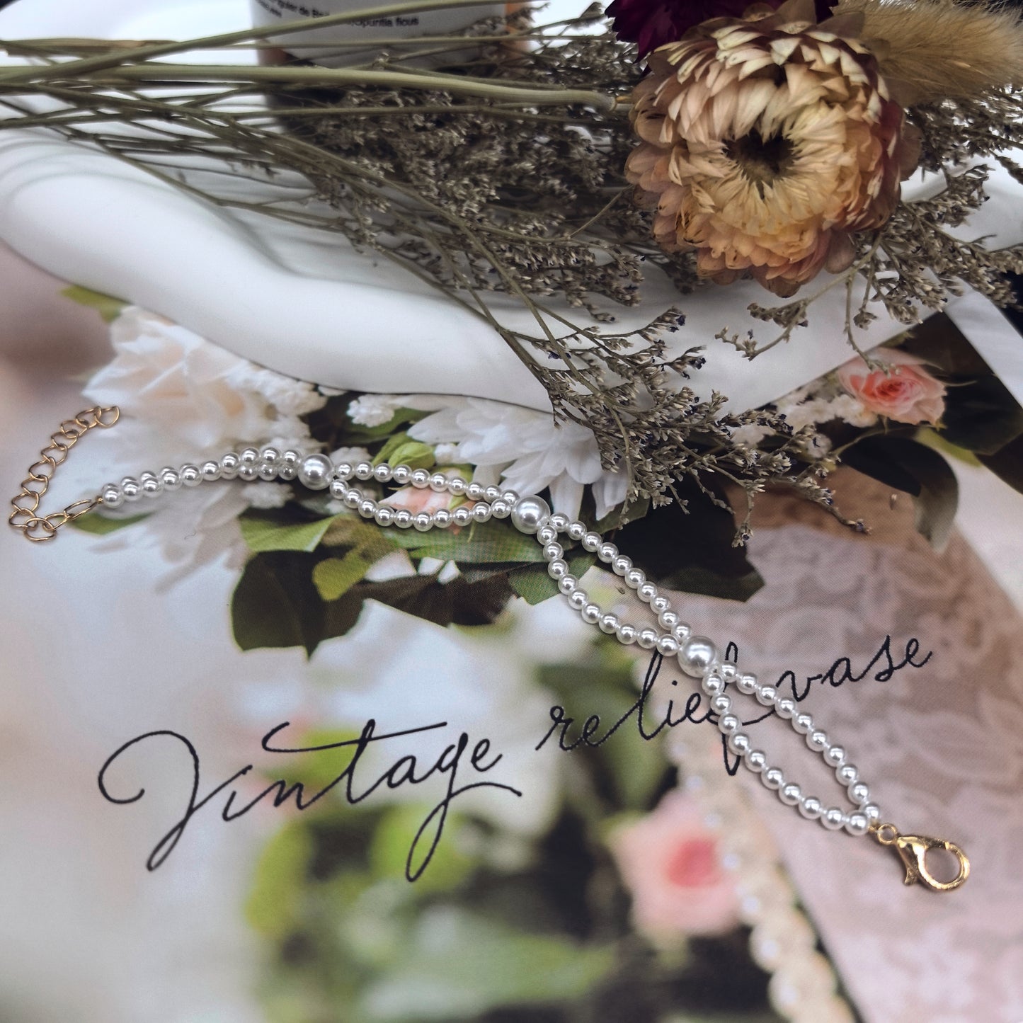 Elegant Handcrafted Pearl Bracelet