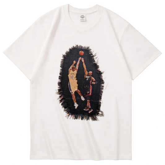 Kobe Bryant Game Moment Woven Patch Graphic T-Shirt