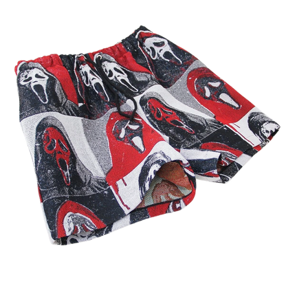 Horror Mask Woven Tapestry Shorts