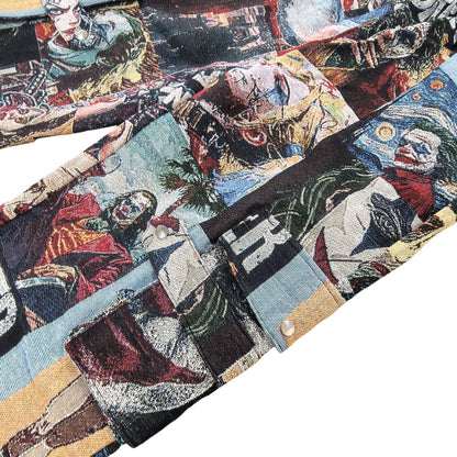 Joker-Inspired Tapestry Cargo Pants