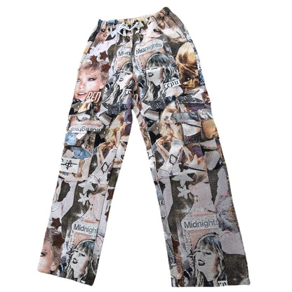 Taylor Swift Inspired Woven Tapestry Cargo Pants