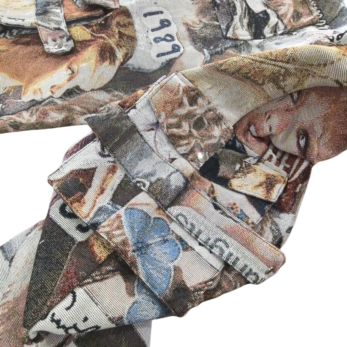 Taylor Swift Inspired Woven Tapestry Cargo Pants