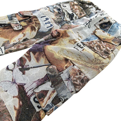 Taylor Swift Inspired Woven Tapestry Cargo Pants