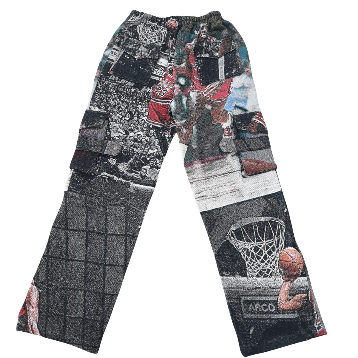 Vintage Basketball Tapestry Cargo Pants