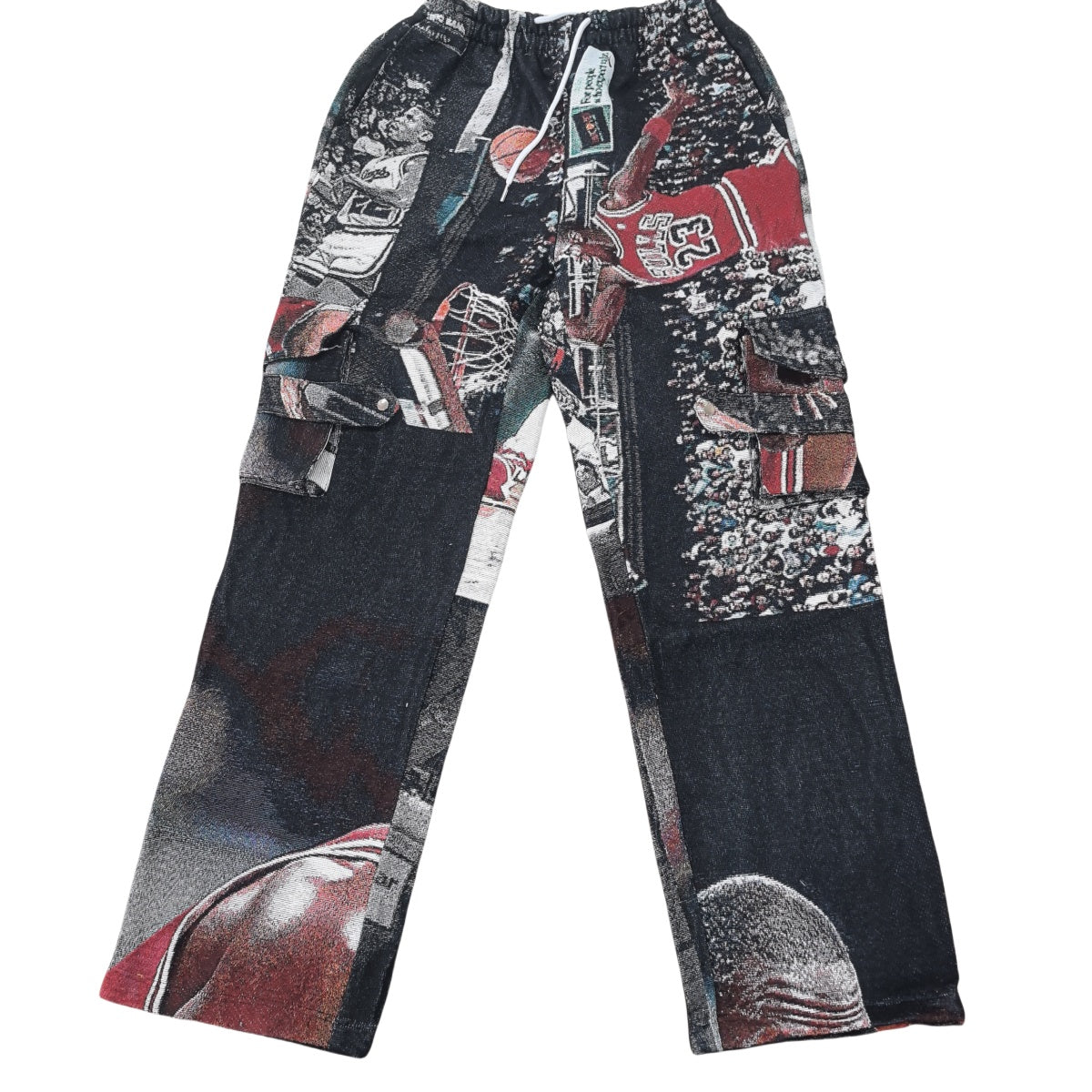 Vintage Basketball Tapestry Cargo Pants