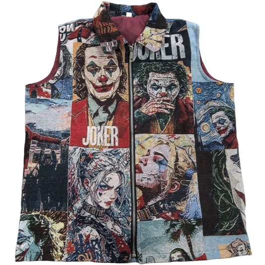 Dark Clown Woven Tapestry Vest