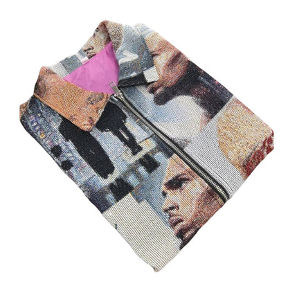 Artistic Streetwear Tapestry Sleeveless Jacket