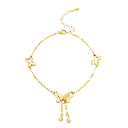 Butterfly Adjustable Beach Ankle Bracelet Summer Foot Chain Anklet