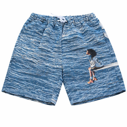 SZA Album Cover Tapestry Shorts