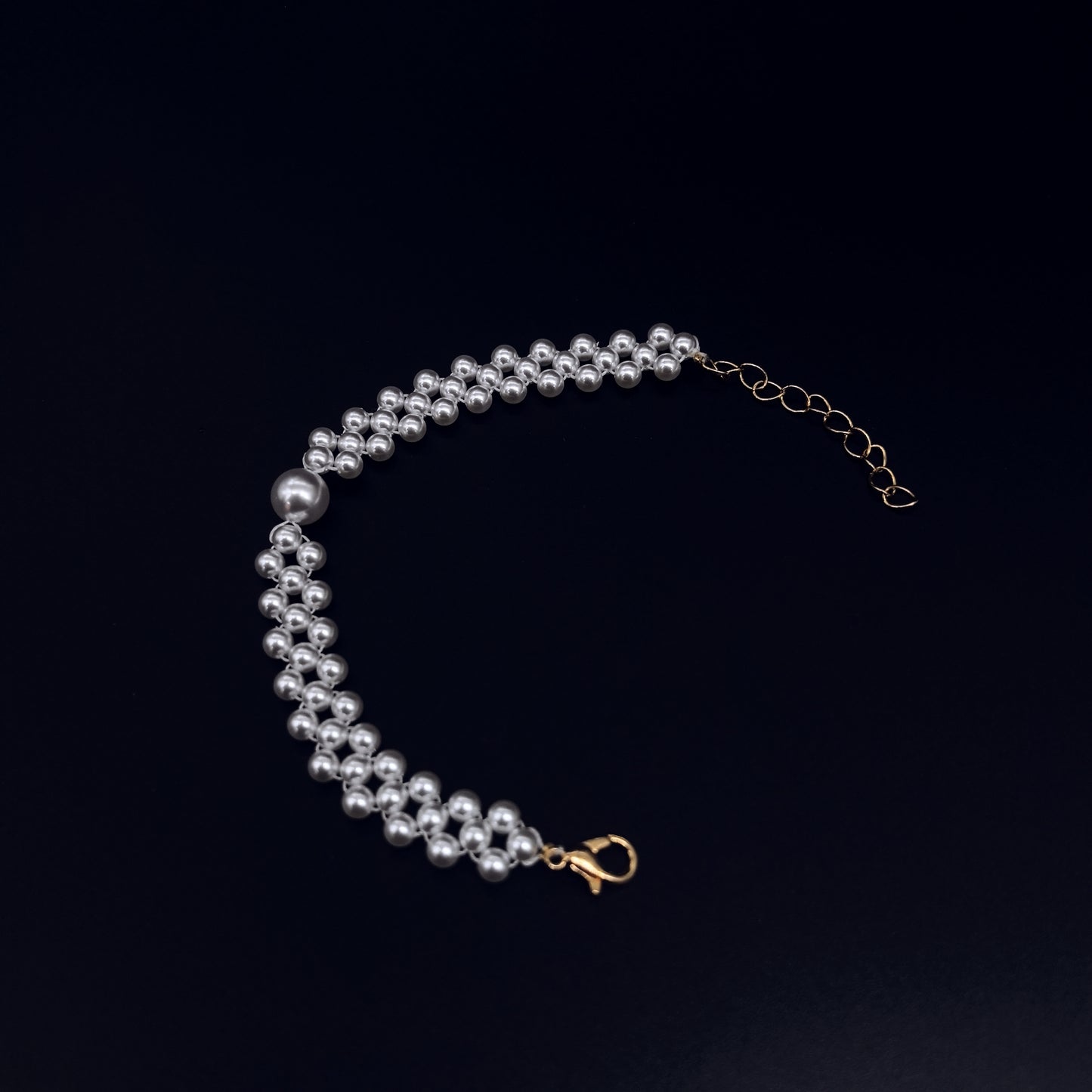 Handcrafted Pearl Bracelet