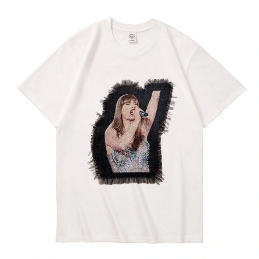 Taylor Swift Woven Patch Graphic T-Shirt
