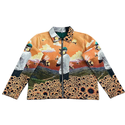 Flower Boy Album Cover Woven Tapestry Jacket
