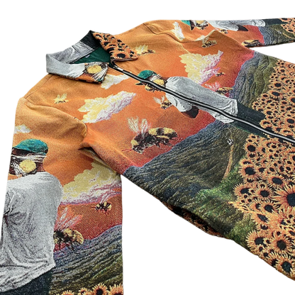 Flower Boy Album Cover Woven Tapestry Jacket