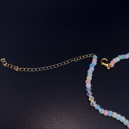 Colorful Beaded Smiley Face Necklace
