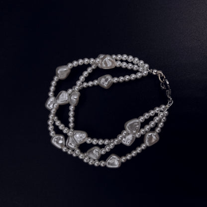 Handcrafted Multi-Strand Pearl Bracelet
