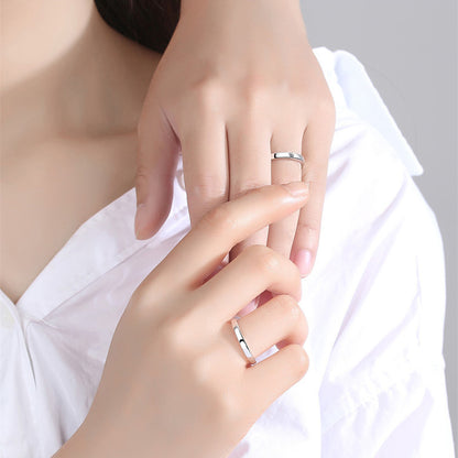 Sun And Moon Sterling Silver Couples Rings for Him and Her Set