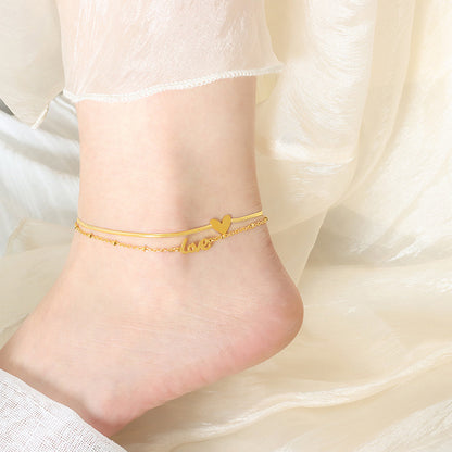 Layered Anklets Adjustable Beach Ankle Bracelet
