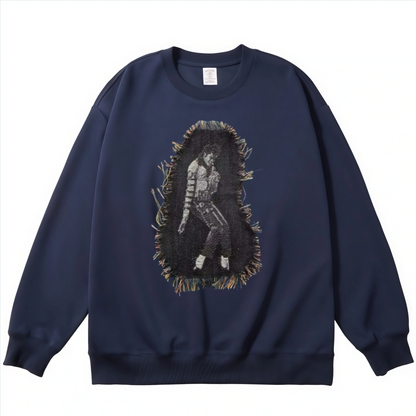 Michael Jackson Iconic Pose Woven Patch Hoodie
