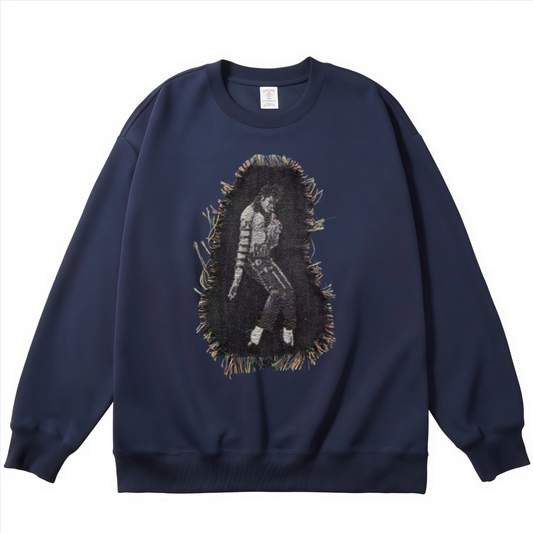 Michael Jackson Iconic Pose Woven Patch Hoodie