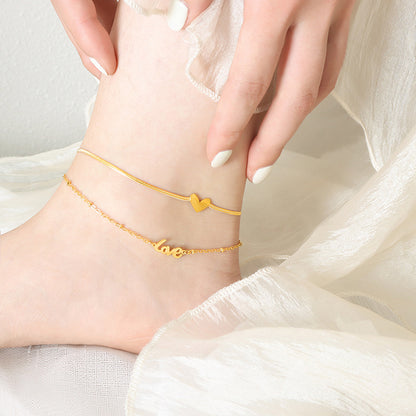 Layered Anklets Adjustable Beach Ankle Bracelet