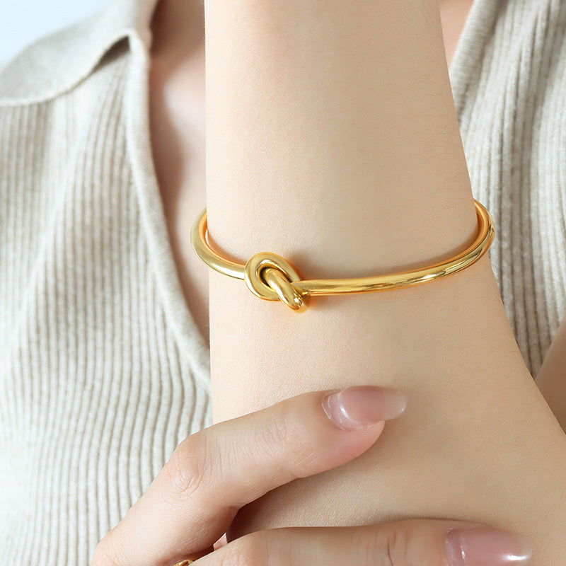 Forever Love Knot Infinity Bracelets Open Cuff Bangle Bracelet for Women