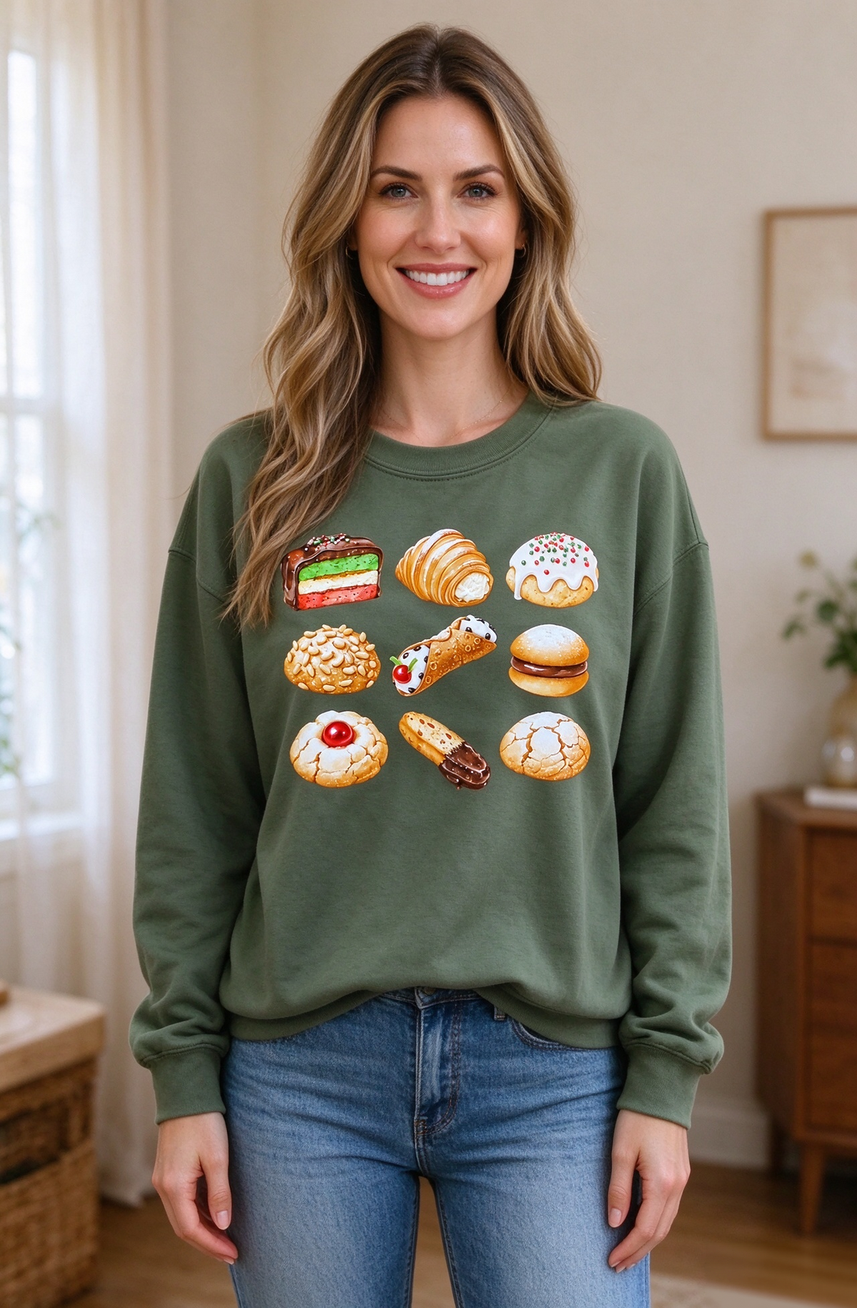 🍰 The Sweetest Sweatshirt Hoodie Tee Ever! 💚