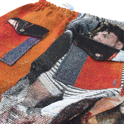 Hip-Hop Culture Portrait Woven Tapestry Cargo Pants