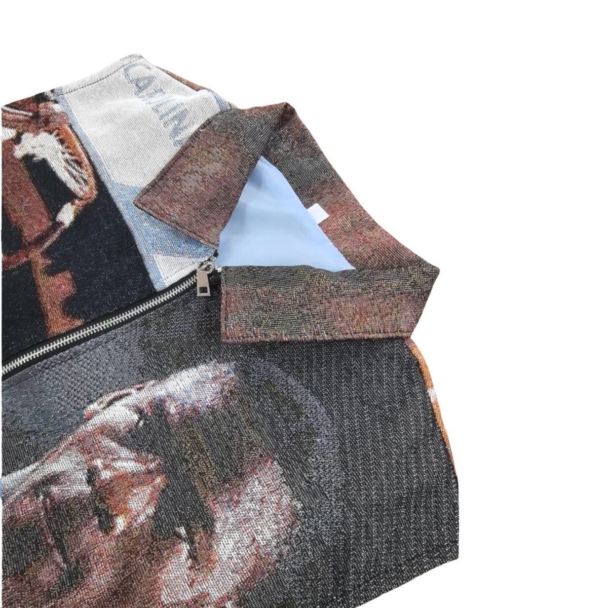 Vintage Basketball Legend Woven Jacquard Tapestry Vest