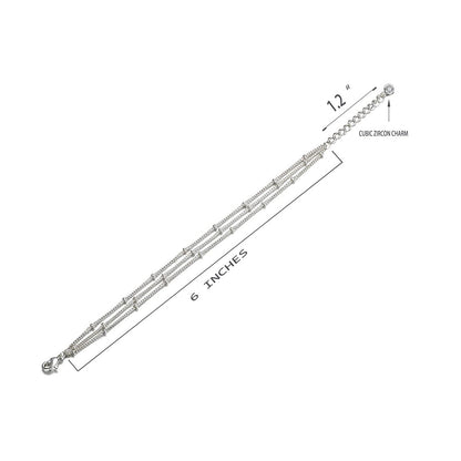 3 Layered Dainty Satellite Chain Bracelet