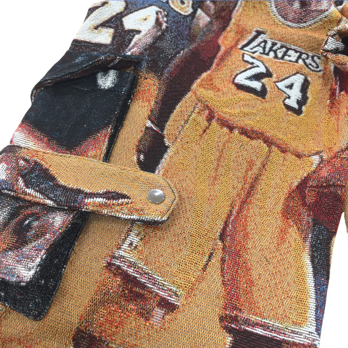 Basketball Legend Collage Woven Jacquard Tapestry Cargo Pants