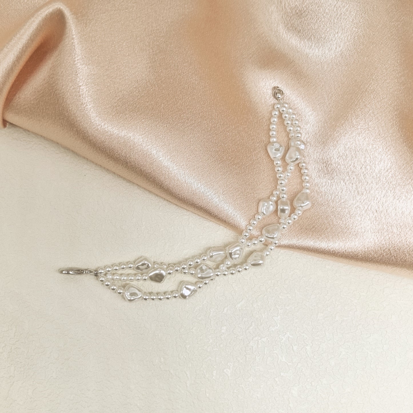 Handcrafted Multi-Strand Pearl Bracelet