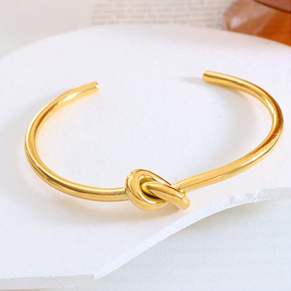 Forever Love Knot Infinity Bracelets Open Cuff Bangle Bracelet for Women