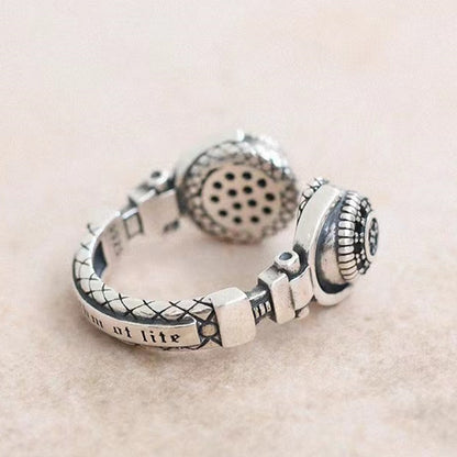 Headset Shaped Hip Hop Trendy and Cool Wearing Earphone Rings