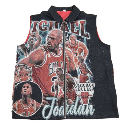 Chicago Basketball Legend Woven Jacquard Tapestry Vest