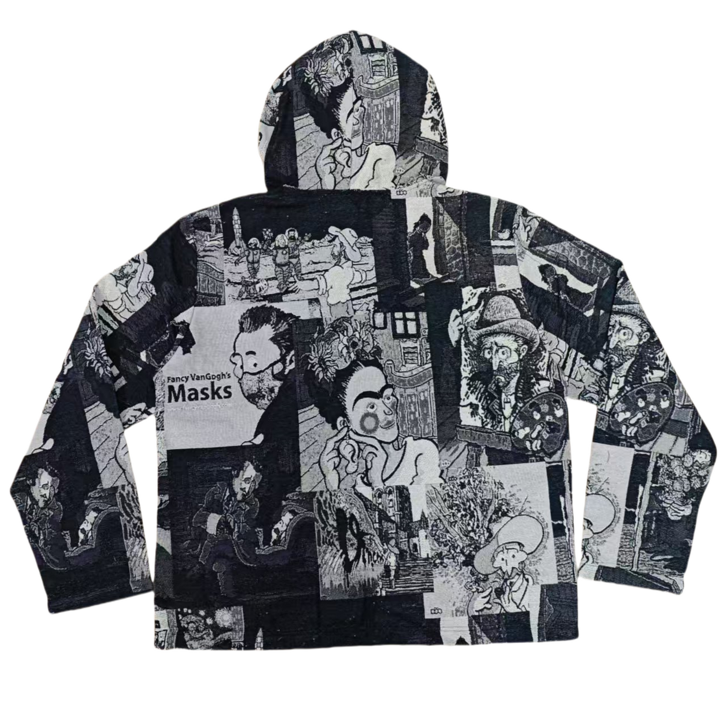 Retro Oil Painting Collage Hoodie