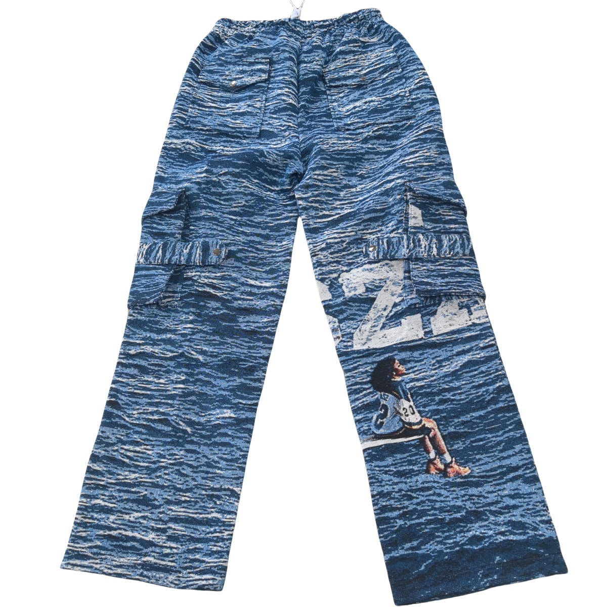 Album Artwork Inspired Woven Jacquard Tapestry Cargo Pants