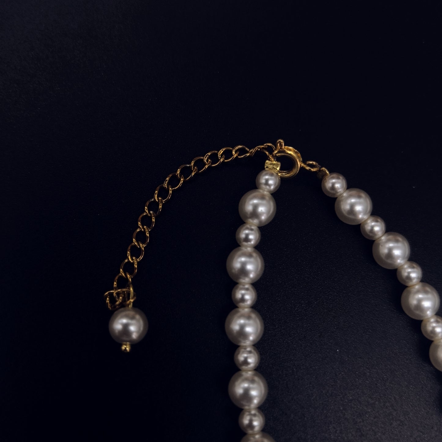 Pearl Bracelet with Square Crystal Pendant