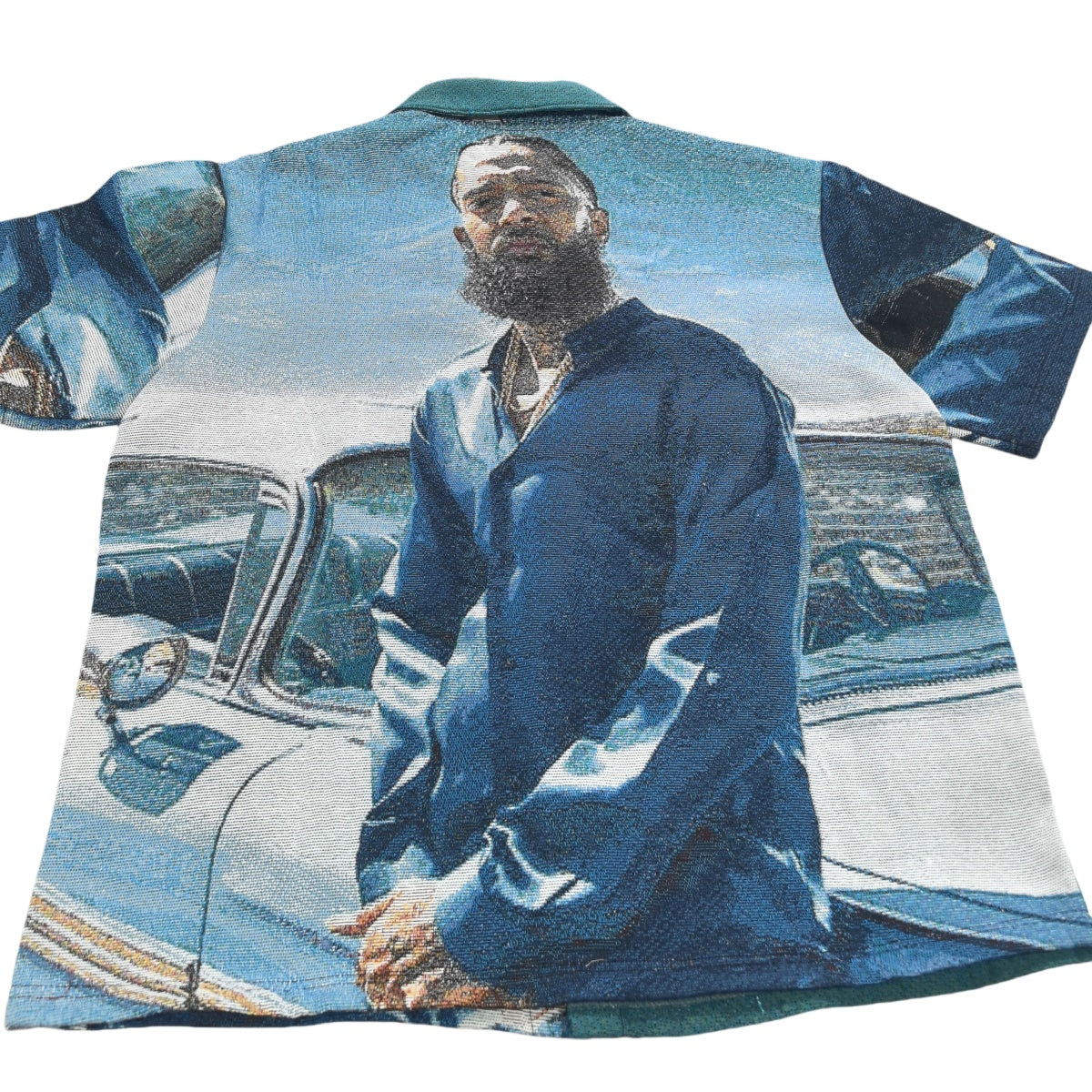 Nipsey Hussle Tapestry Button-Up Shirt