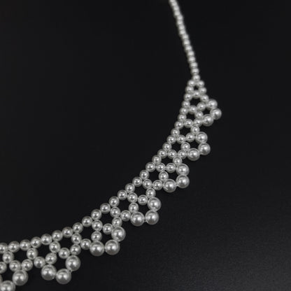 Elegant Handcrafted Pearl Cascade Necklace