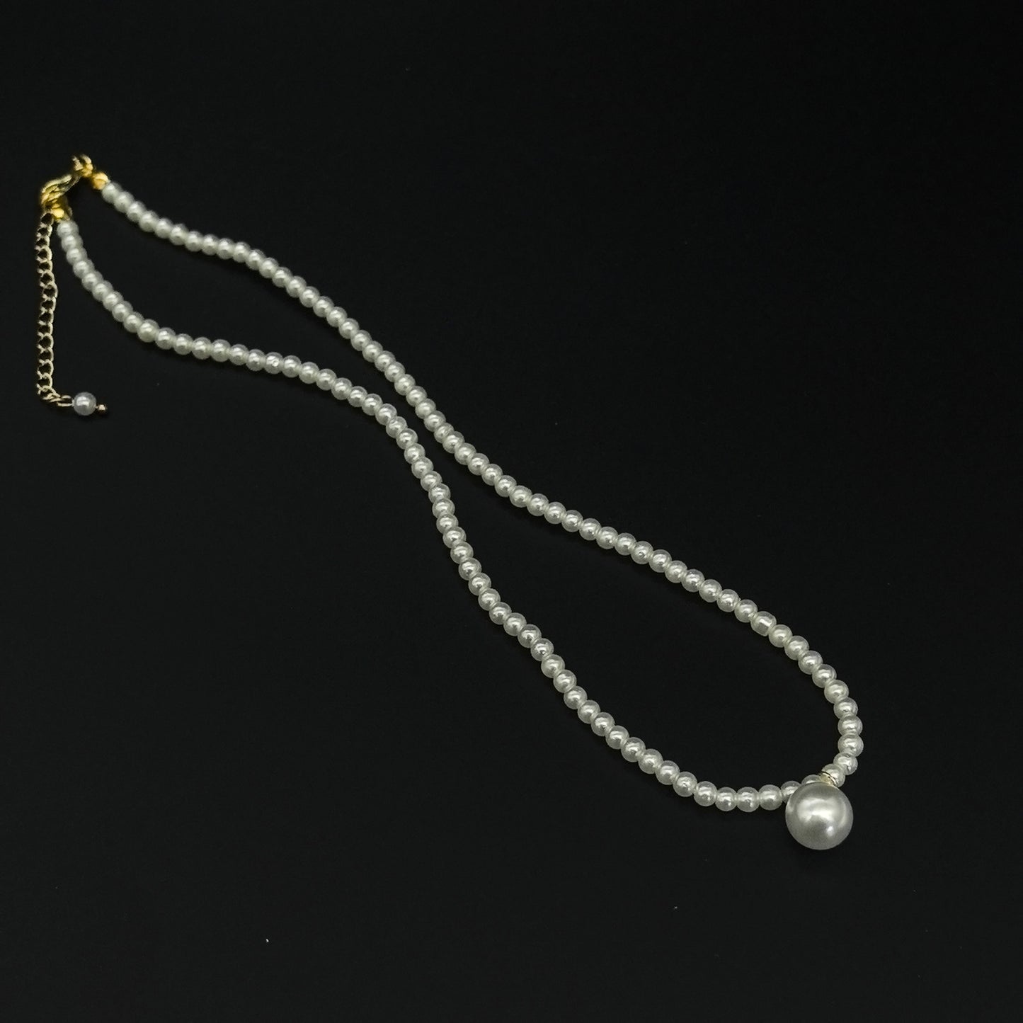 Handcrafted Classic White Pearl Necklace