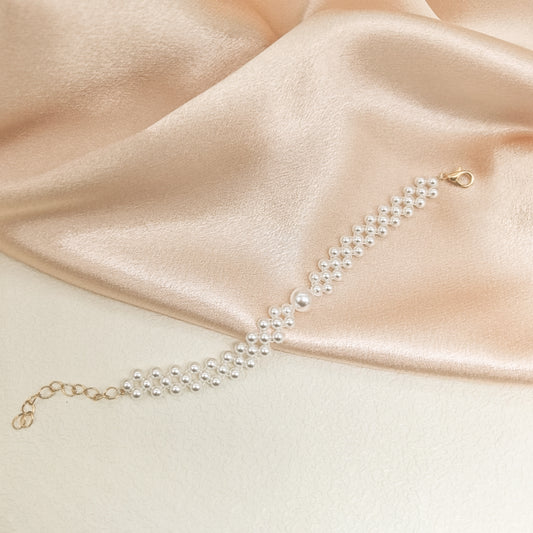 Handcrafted Pearl Bracelet