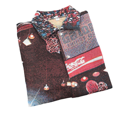 Michael Jordan Shooting Moment Tapestry Button-Up Shirt