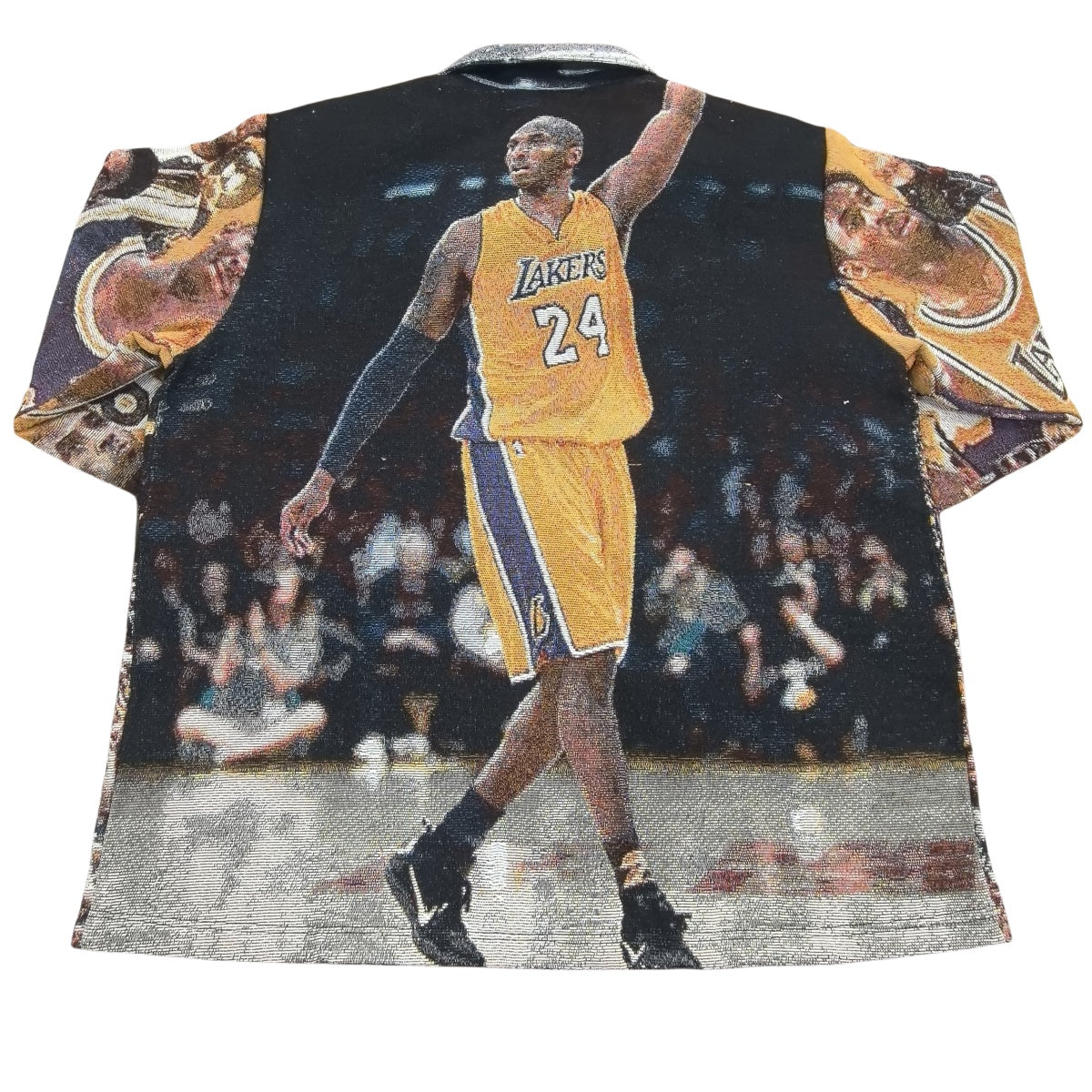 Basketball Legend Collage Woven Jacquard Tapestry Jacket