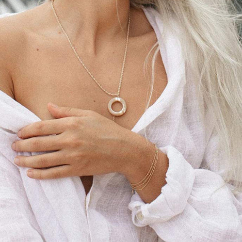 3 Layered Dainty Satellite Chain Bracelet