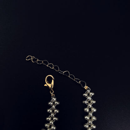 Elegant Handcrafted Pearl and Bead Bracelet