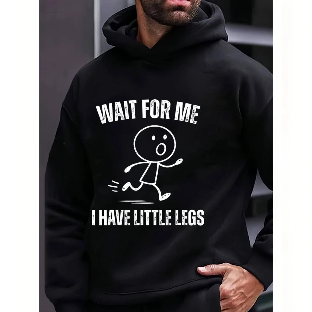 Funny “Wait For Me, I Have Little Legs” Graphic T-Shirt – Casual Men’s Humor Tee sweatshirt Hoodie