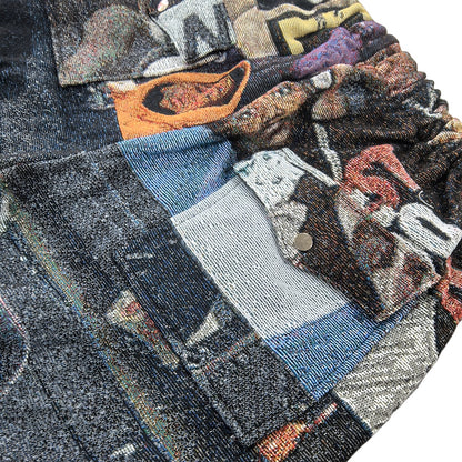 Hip-Hop Icon Tapestry Cargo Pants