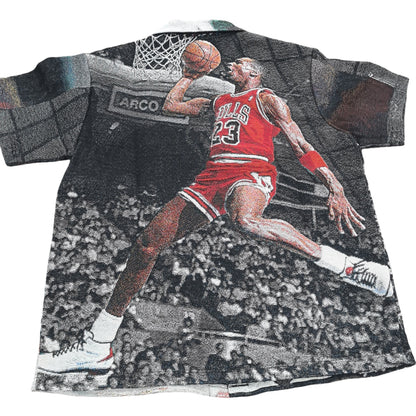 Jordan Iconic Shot Tapestry Button-Up Shirt