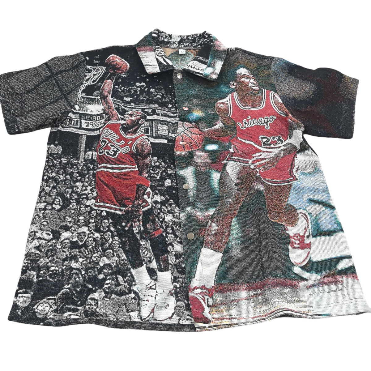 Jordan Iconic Shot Tapestry Button-Up Shirt