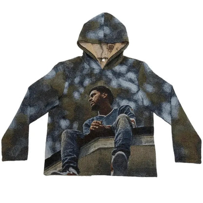 J. Cole Tapestry Hoodie Urban Style